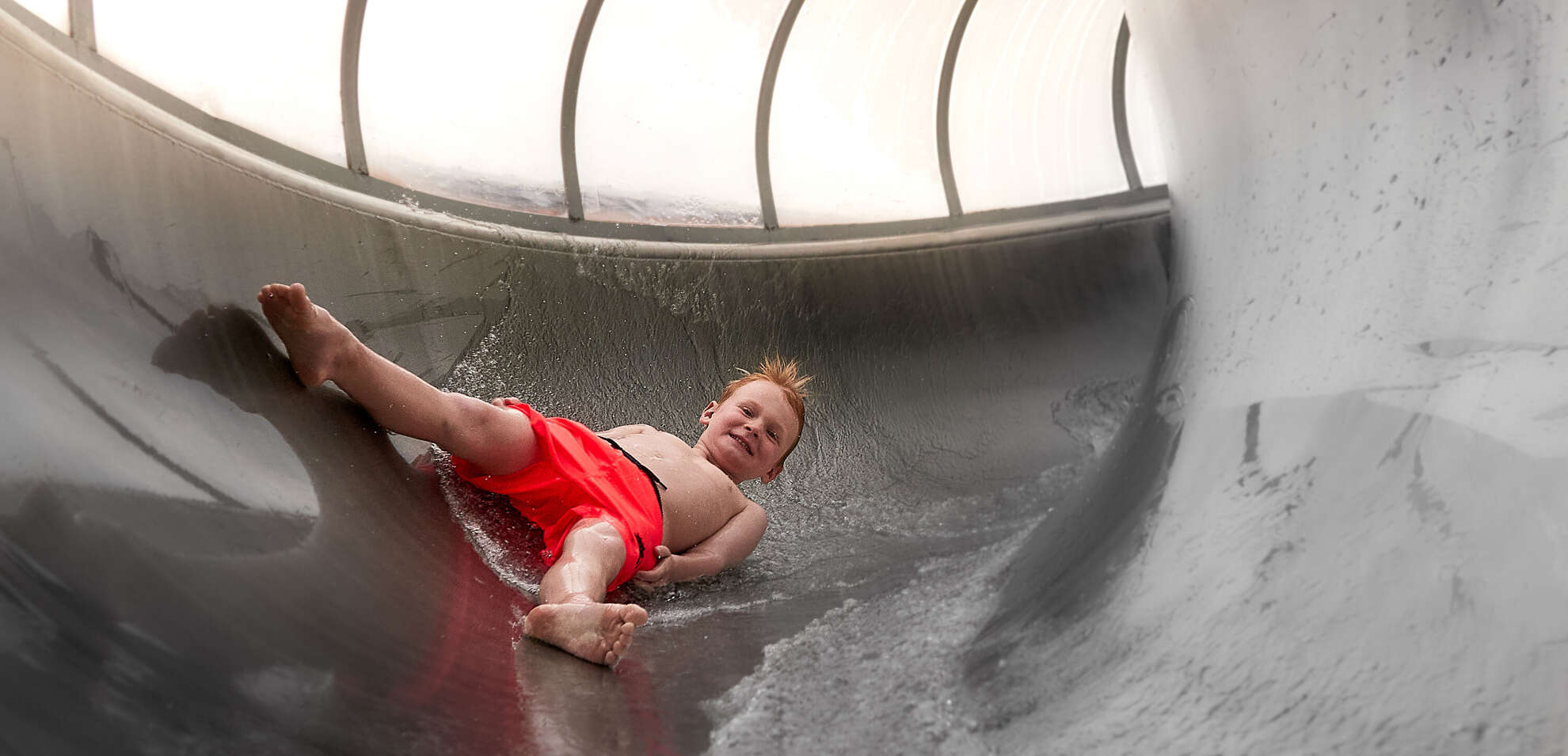 100 Meter Rutsche Rutschen in der Aquaria 100 Meter Rutsche