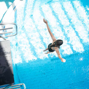 Sprungturm Sprung ins Wasser Aquaria Erlebnisbad